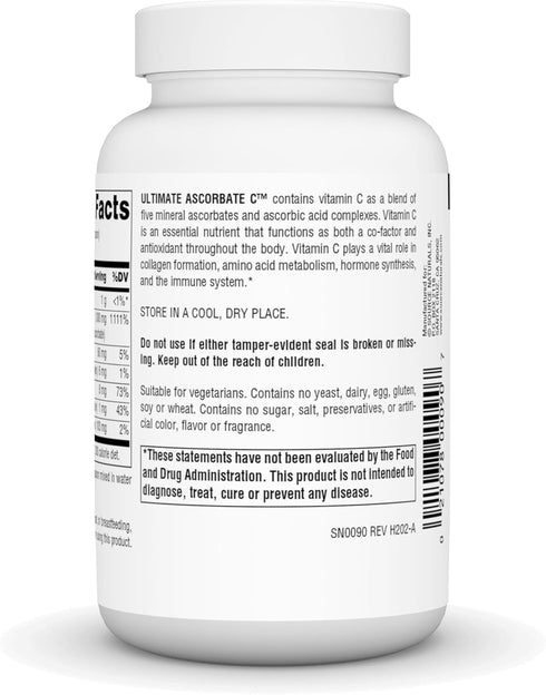 Source Naturals Ultimate Ascorbate C Powder - Vitamin C - Supports Immune System* - 1000 mg, 4 oz...