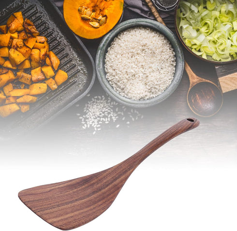 Wooden Spatula for Cooking Nonstick, wooden spatula for cooking, Teak Wooden Spatula Non?stick Pan Shovel Long Flat Handle for Kitchen Cooking...