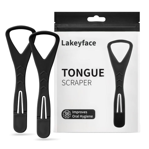 36 Counts Tongue Scrapers with Dental Picks, BPA Free Tongue Cleaner Scrapers for Adults & Kids, Plastic Tongue Scrubber with Zipper Bag Great for...