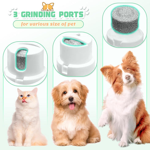 4 in 1 Dog Grooming Kit, Cordless Dog Clippers for Grooming, Low Noise Paw Trimmer Electric, Cat Hair Clippers Kit with Nail Grinder,Rechargeable ...