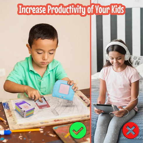 Talking Flash Cards for Toddlers with 250 Sight Words for 1 to 5 Years Old Boys and Girls, Speech Therapy Montessori Toys, Autism Sensory Learning...
