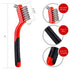Wire Brush Set 3Pcs - Nylon/Brass/Stainless Steel Bristles with Curved Handle Grip for Rust, Dirt & Paint Scrubbing with Deep Cleaning – 7 Inches ...