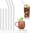 HALM Glass Straws - Variety Pack: 6 Reusable Drinking Straws in 2 Sizes + Plastic-Free Cleaning Brush - Made in Germany - Dishwasher Safe - Eco-Fr...