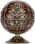 Windproof Ashtray with Flip Lid, Global Shaped Dragon Pattern Zinc Alloy Smoking Ash Tray for Home Office Crafts Decoration...