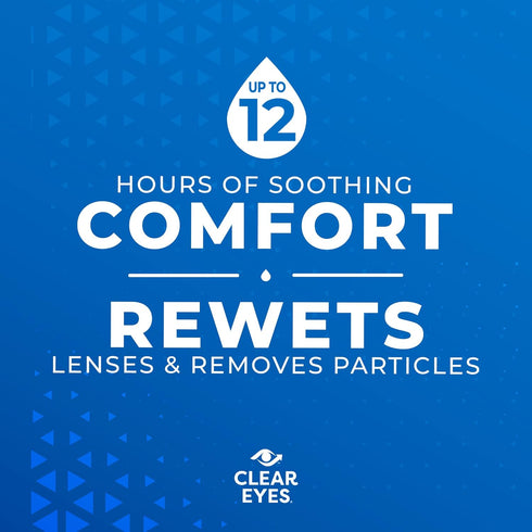 Clear Eyes Eye Drops, Contact Lens Multi-Action Relief,2 Count...
