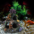 PINVNBY Coral Aquarium Decoration Fish Tank Resin Rock Mountain Cave Ornaments Betta Fish House for Betta Sleep Rest Hide Play Breed...