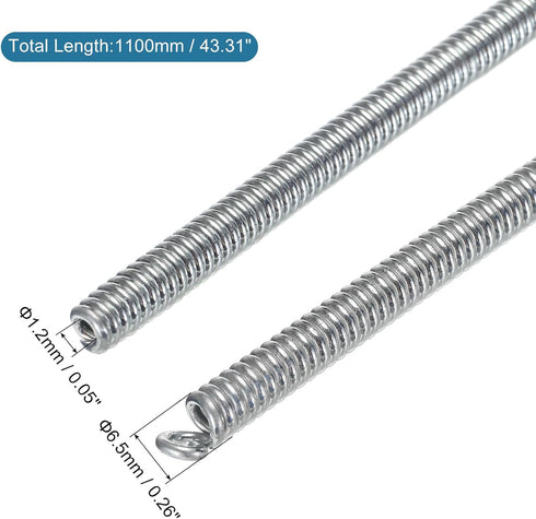 MECCANIXITY Spring Tube Bender OD 6.5mm/0.26" Steel Spring Pipe Copper Tubes 1100mm/43.31" Long for 3/8" Copper Pipe(10mm) in Home Renovations,Ele...