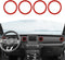 RT-TCZ for Wrangler JL Dash Air Vents Cover Trim Stickers Red for Jeep Wrangler JL JLU Gladiator JT 2018-2023 Red Interior Accessories 4pcs...