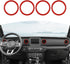 RT-TCZ for Wrangler JL Dash Air Vents Cover Trim Stickers Red for Jeep Wrangler JL JLU Gladiator JT 2018-2023 Red Interior Accessories 4pcs...