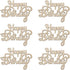 30Pcs Mini Birthday Wood Crafts DIY Cutout Wooden Slices Embellishments Unfinished Wood Ornaments Home Happy Birthday Decorations, 1.8x1.3 in...