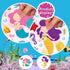 24 Sheets Mermaid Stickers Make Your Own Mermaid Stickers Party Favors Make A Mermaid Stickers Mermaid Make A Face Stickers for Kids Party Favors,...