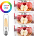 Dimmable E26 Edison Bulb, AC120V Warm White 2700K Light Bulbs, 6W, Equivalent 60W, 750LM, 5 Inch Long Tubular T10 LED Bulbs for Rustic Pendant, Ch...