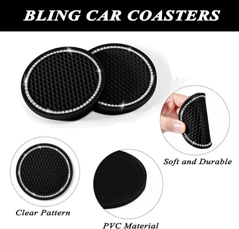 9 Pieces Fluffy Steering Wheel Covers Set, YSLSLOO Furry Steering Wheel Cover for Women Fashion Steering Wheel Cover Soft Steering Wheel Protector...