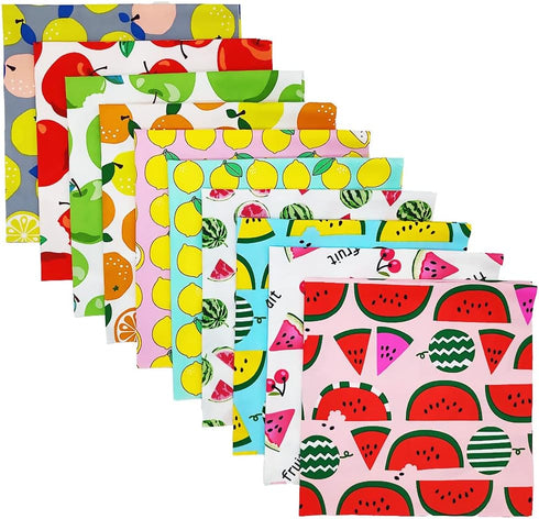 Fat Quarters Fabric Bundles, 10 Pcs 100% Cotton 20” x 20” (50cmx50cm) Precut Quilting Fabric Squares Sheets for DIY Patchwork Sewing Quilting Craf...
