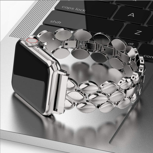 Moolia Elegant Metal Strap Compatible with Apple Watch Band 38mm 40mm 41mm 42mm Metal Fashion Women Replacement Strap Bracelet for iWatch Series 1...