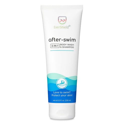 2 in 1 Chlorine Body Wash and Chlorine Shampoo for Swimmers - After Swim Chlorine Odor Removal Body Wash and Swimmer Shampoo; NEW IMPROVED CAP DES...