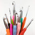 Mdoker Extra Long Crochet Hooks,Ergonomic Grip Soft Handles for Handmade DIY Crocheting,Size C/2(2.75MM)......