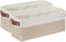 DULLEMELO 2-Pack Bathroom Baskets for Toilet, Small Storage Bins for Organizing Closets, Cabinets, Shelves, Canvas Fabric Storage Basket Bins With...