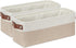 DULLEMELO 2-Pack Bathroom Baskets for Toilet, Small Storage Bins for Organizing Closets, Cabinets, Shelves, Canvas Fabric Storage Basket Bins With...