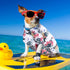 Pack of 4 Hawaiian Dog Shirt Summer Breathable Pet Clothes Dog Sweatshirts Cool Coconut Tree Pineapple Beach Dog Shirts for Small Medium Large Dog...