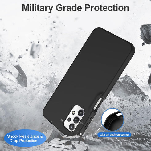 for Samsung Galaxy A32 5G Case with Built-in Screen Protector, Full Body Protection Shockproof Cover Case, [Rugged PC Front Bumper + Soft TPU Back...