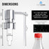 Bathroom Countertop Soap Dispensers (Brushed Nickel, 2 Pack)...