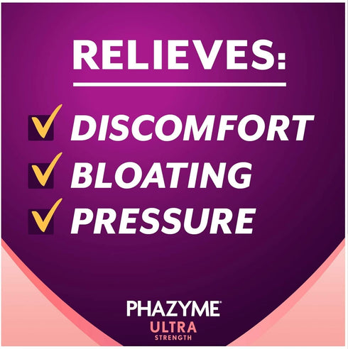 Phazyme Ultra Strength Gas & Bloating Relief, Works in Minutes, 48 Fast Gels...