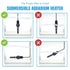 JOR Submersible Betta Heater with Sticker Thermometer for Aquarium & Frog Terrarium, Homebrewing, Aquaponics & Seed Germination (25 Watts)...