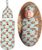 Red Cute Panda Newborn Swaddle Blankets Hat Sets Soft Baby Receiving Blanket Swaddle Sack for Baby Shower Infant Boy Girl Gift...