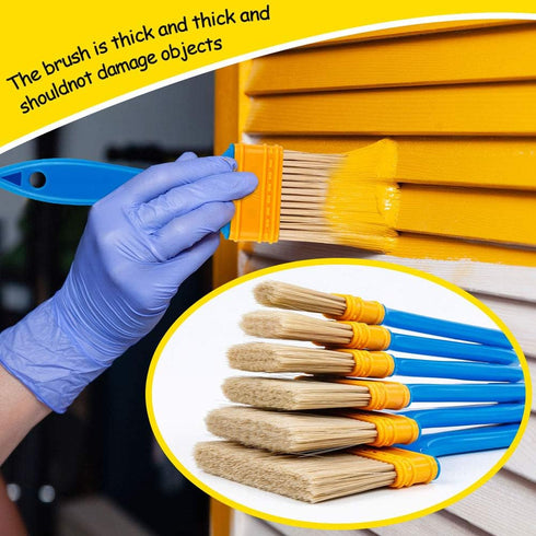Chalk & Wax Paint Brush, 6PCS Chalk Paint Brushes for Crafts, Paint Brushes for Walls & Furniture, Wax Brushes for Painting and Refinishing Furnit...