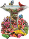 Bits and Pieces - 750 Piece Shaped Puzzle - Garden Birdbath, Busy Bird Fountain - by Artist Alan Giana - 750 pc Jigsaw...