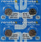 4 Renata 373 Button Cell Watch 0% Hg Mercury Free Batteries...