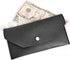 Cash Envelope Wallet, PU Leather Cash Envelope, Reusable Waterproof Budget Envelope for Man and Women (Black)...