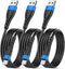 OIITH MFi Certified for iPhone Charger Cable 3 Pack 3 Ft, for Lightning Charging Cord, Fast 2.4A for iPhone USB Cord Compatible with iPhone12/11/X...