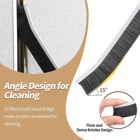 3Pcs Hard Bristle Crevice Cleaning Brush, Multifunctional Grout Cleaner Brush, Thin Gap Cleaning Brush Set, Small Cleaning Tools for Household Use...