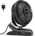 BESKAR Small Clip on Fan, 3 Speeds USB Fan with Strong Airflow, Clip & Desk Fan USB Plug in with Sturdy Clamp - Ultra Quiet operation for Office D...