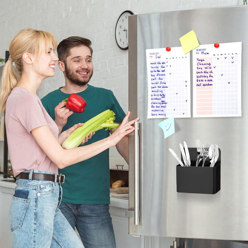 Magnetic Pen Holder,2 Pack Magnetic Dry Erase Marker Holder, Whiteboard Marker Holder, Magnet Pencil Holder, Magnetic Pen Holder for Refrigerator,...