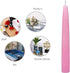12-Piece Taper Candles, 6-Inch, Pink 12 Count (Pack of 1)...