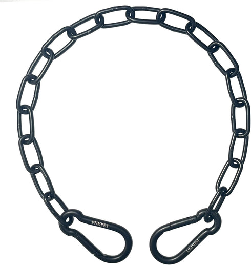 304 Stainless Steel Gate Chain 32" x 5/32" - Chain Link Gate Latch for Outdoor Fence & Livestock - Safety Hanging Metal Chain with 2 M7 Carabiners...