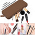 Sakolla Travel Makeup Brush Holder, Silicone Makeup Bag with Zipper Pouch Holder Case for Organizing Cosmetics Pencils Daily Work...