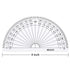 eBoot Plastic Protractor Protractor 180 Degrees, 4 Inch and 6 Inch, Clear, 2 Pieces...
