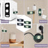 8PCS Rotatable Cord Organizers Stick On for Appliances Kitchen,Cord Holder Appliance Organizer Compatible with Home Appliances,Air Fryer,Toaster,B...
