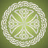 Stencils for Walls: Celtic Cross Stencil,6.5 x 6.5 inch (S) - Irish Celts Viking Cross Ornament Knotwork Design Woven Ethnic Braided Protection Kn...