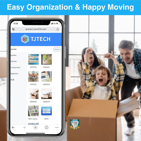 Cute Animal QR Code Labels for Storage & Organization Smart Moving Label Pack and Track QR Code Stickers for Inventory, No Need Download APP...