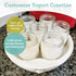 Euro Cuisine Glass Jars for Yogurt Maker, Set of 8...