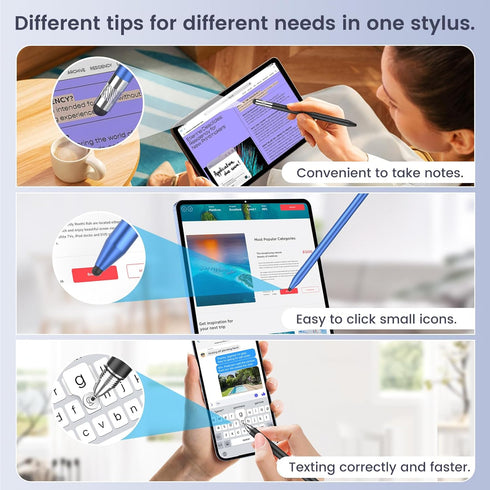 Stylus Pen for iPhone and iPad, Styluslink 3-in-1 Universal Capacitive Thin Stylus Pen for touchscreens,Compatible with Apple iPhone/iPad/Air/Mini...
