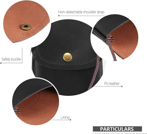 Cell Phone Neck Pouch PU Leather Carrying Bag with Credit Card Holder Adjustable Strap, Small Travel Purse for iPhone 11 XR XS Max SE 8 7 6 Plus, ...