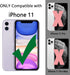 TENOC Phone Case Compatible with iPhone 11, Clear Case Non-Yellowing Protective Bumper Hard Back Cover for 6.1 Inch...