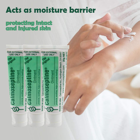 Calmoseptine Ointment. Soothing Menthol Relief for Skin Irritations. 20 gram Travel Size Tube, 3 Pack...