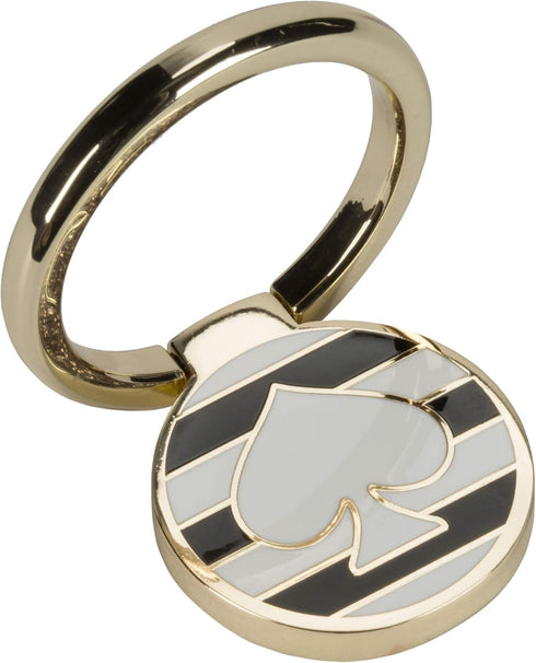 Kate Spade New York Universal Ring Stand - Black / White Stripes w/ Spade...